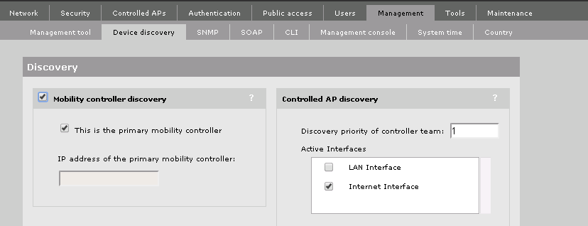 MSM Mobility Controller Discovery