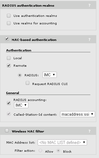 MSM VSC MAC Based Authentication