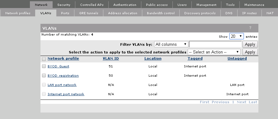 MSM VLANS