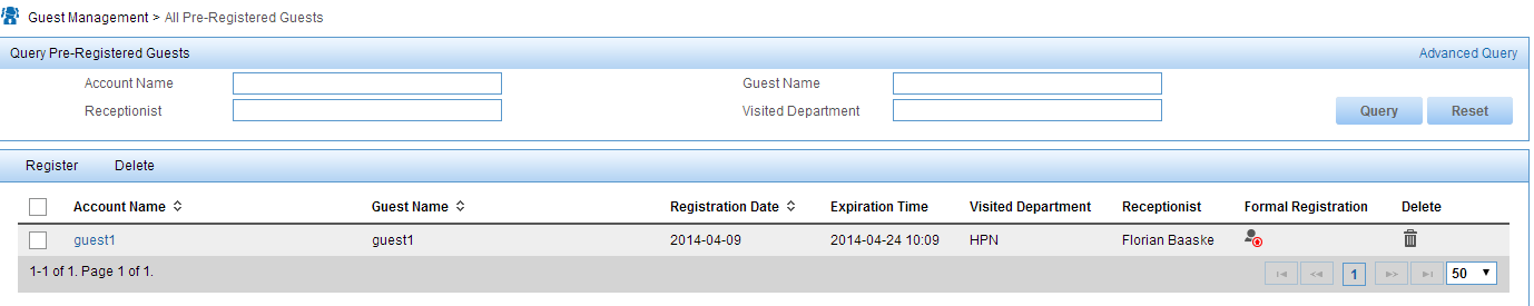 iMC UAM BYOD Preregistered Guests