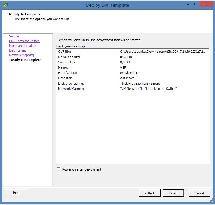 vSphere-VSR-summery-screen