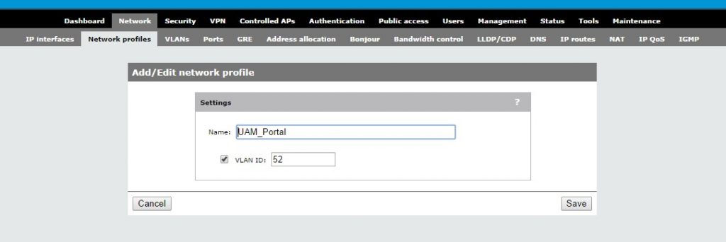 MSM-Add-VLAN-Profile