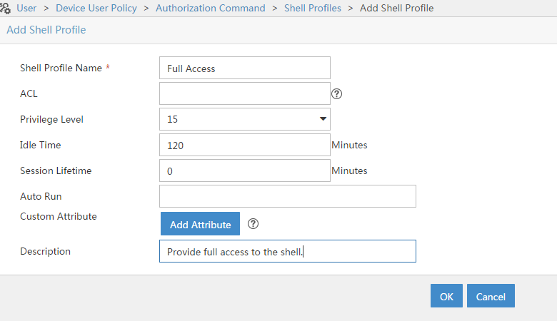 TAM-Add-Shell-Profile