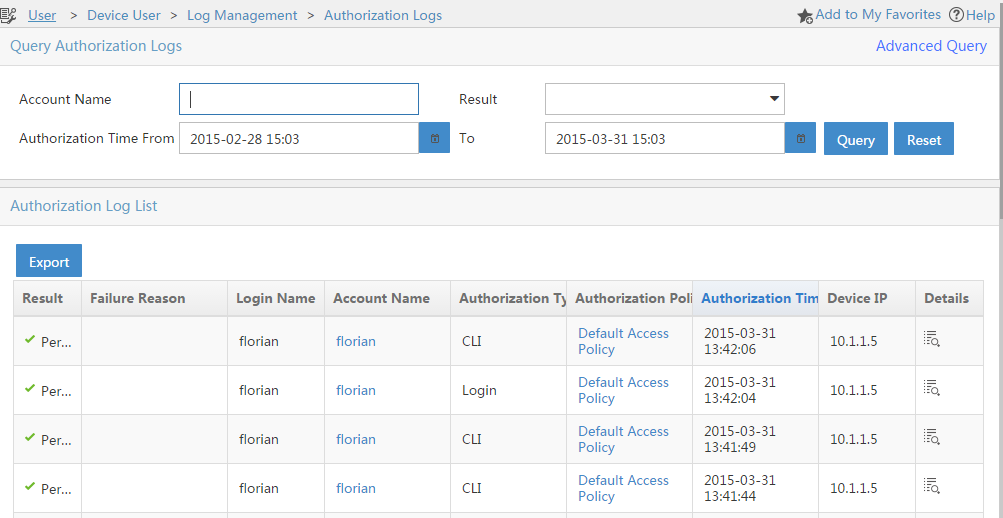 Tacacs-Device-Authorization-Logs