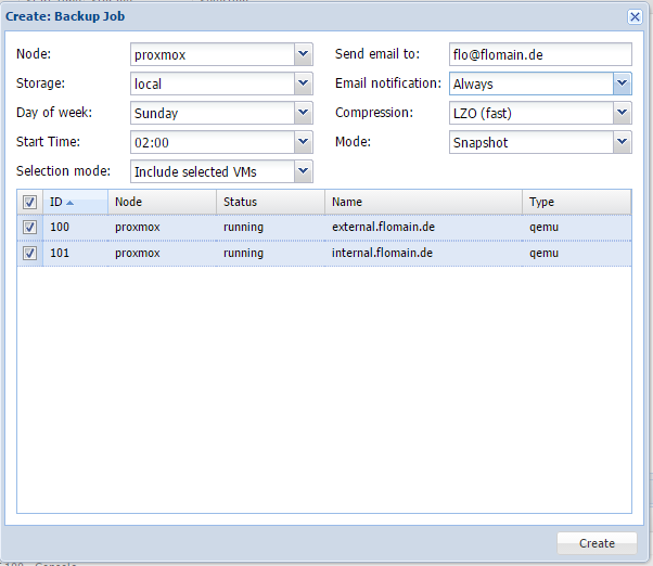 Proxmox-Live-Backup-Create-New-Job