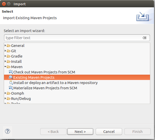 Import-Existing-Maven-Project