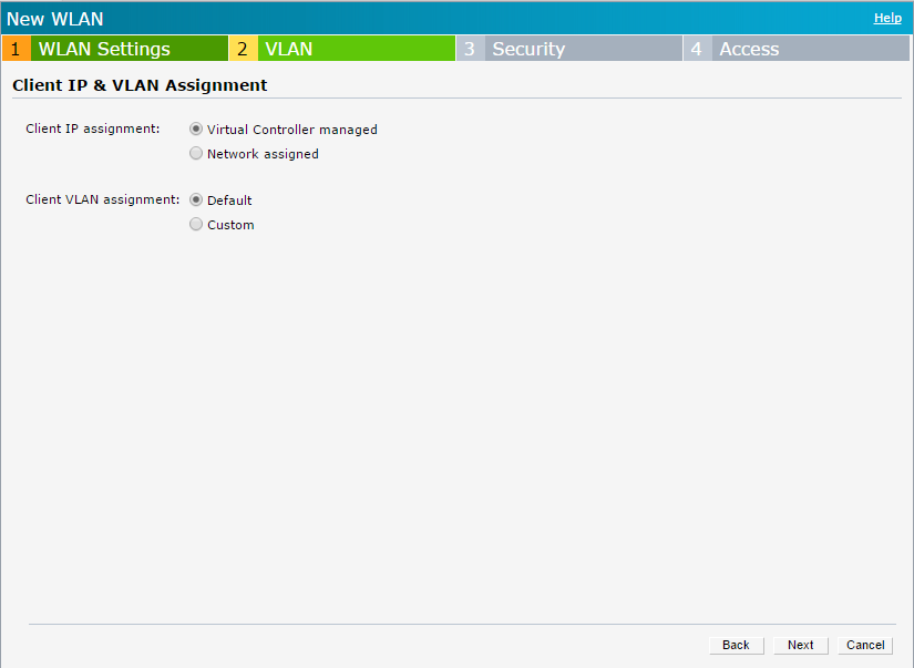 Aruba Instant with External Captive Portal - VLAN