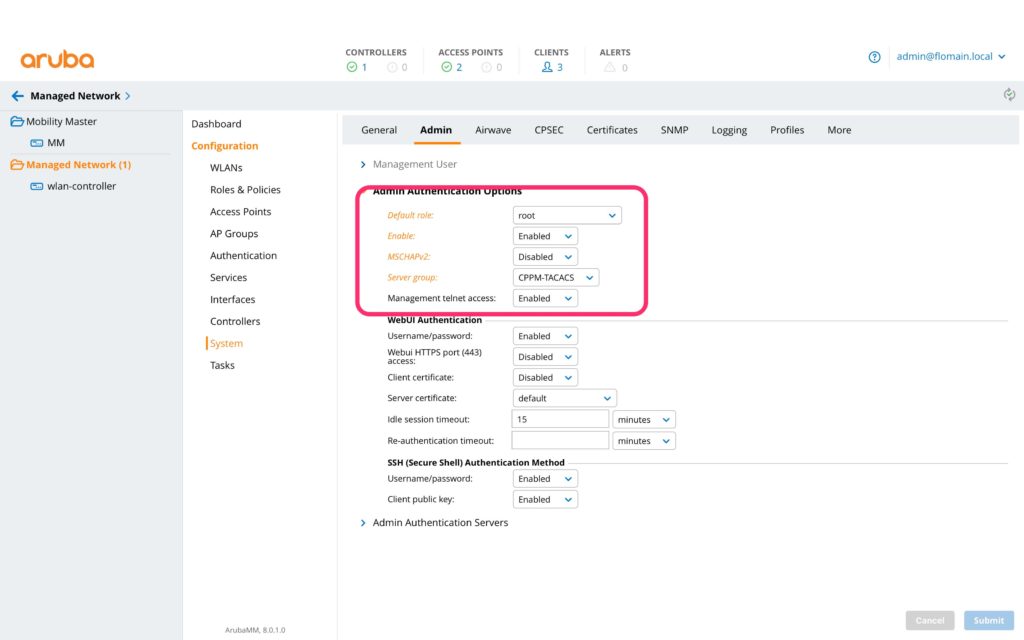 Operator Login - Admin Authentication Options