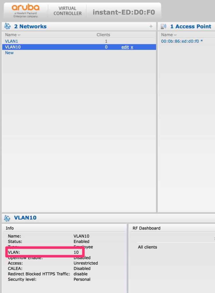 Change the Management VLAN - VLAN 10