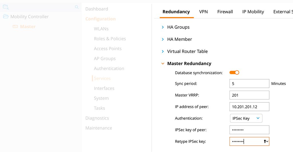 Master Standby - Create Master Redundancy