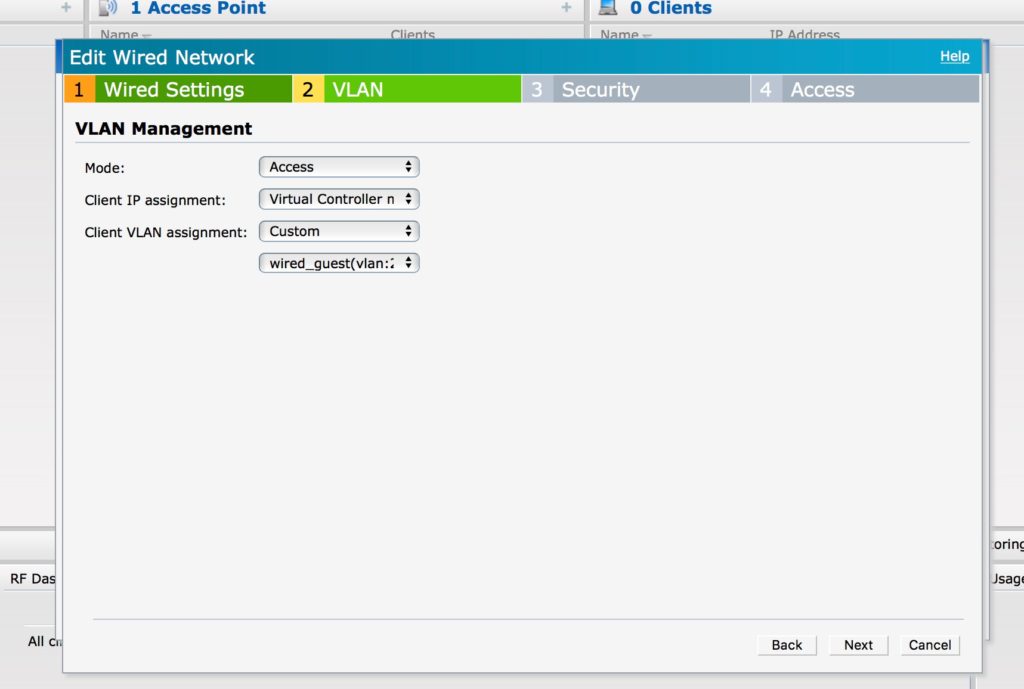 Wired Guest Access - Customer VLAN Definition