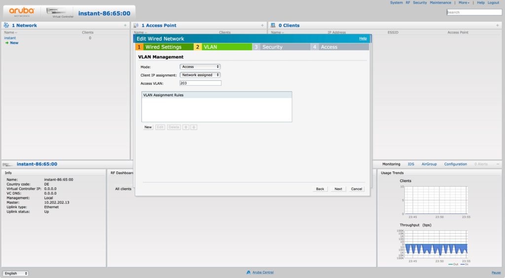 Wired Guest Access - Customer VLAN Definition