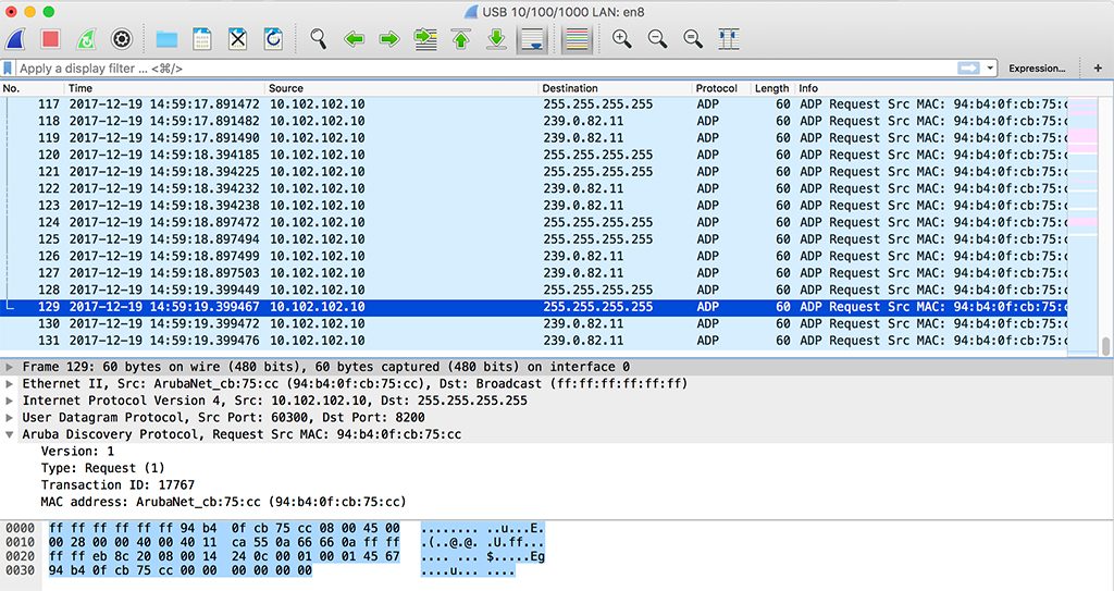 Unified Aruba Controller Discovery - ADP Broadcast