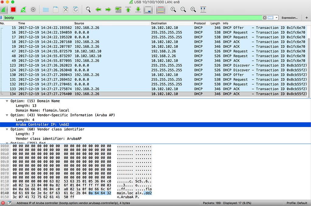 Unified Aruba Controller Discovery - Option 43