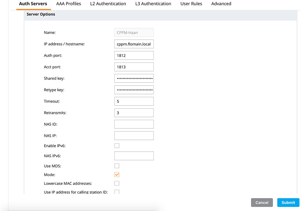 Add Auth Server Details for Whitelist Sync