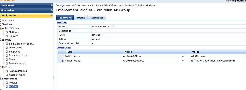 Create Enforcement Profile