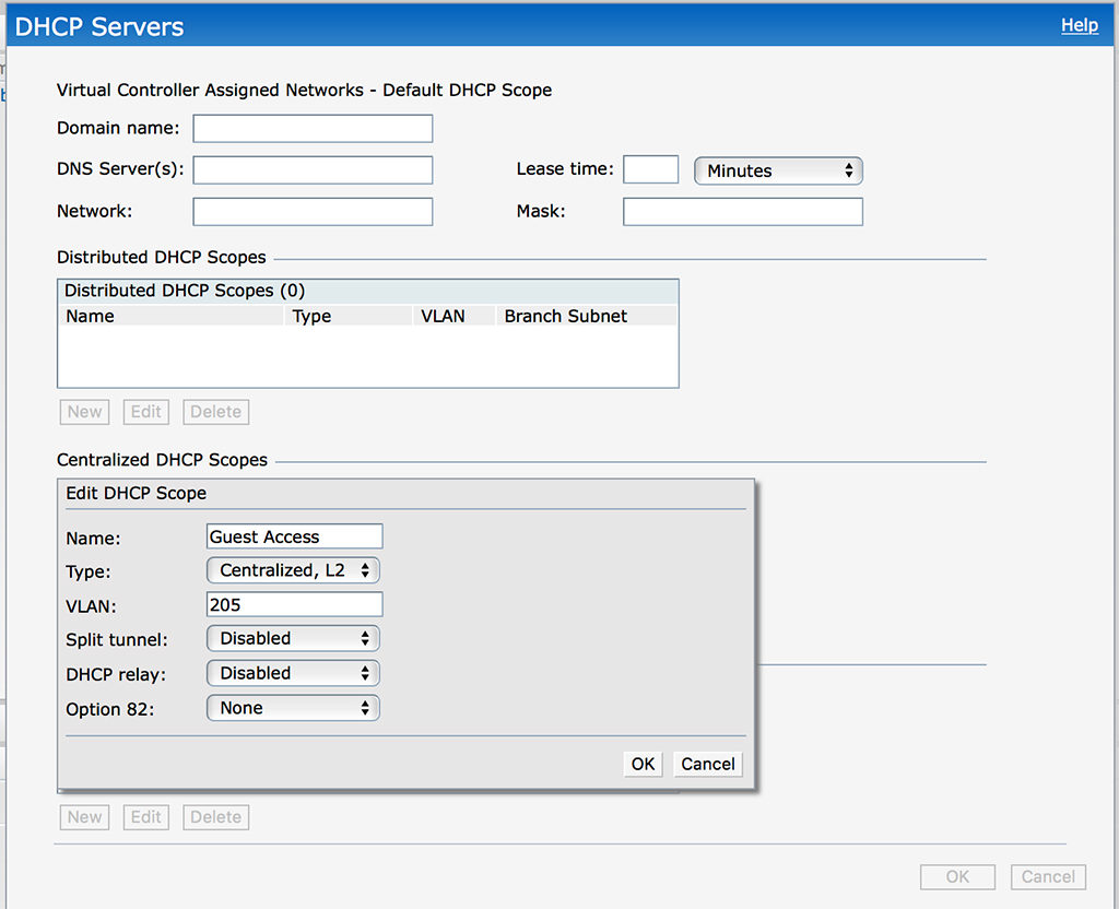 IAP VPN Guest - Add Centralized DHCP Scope