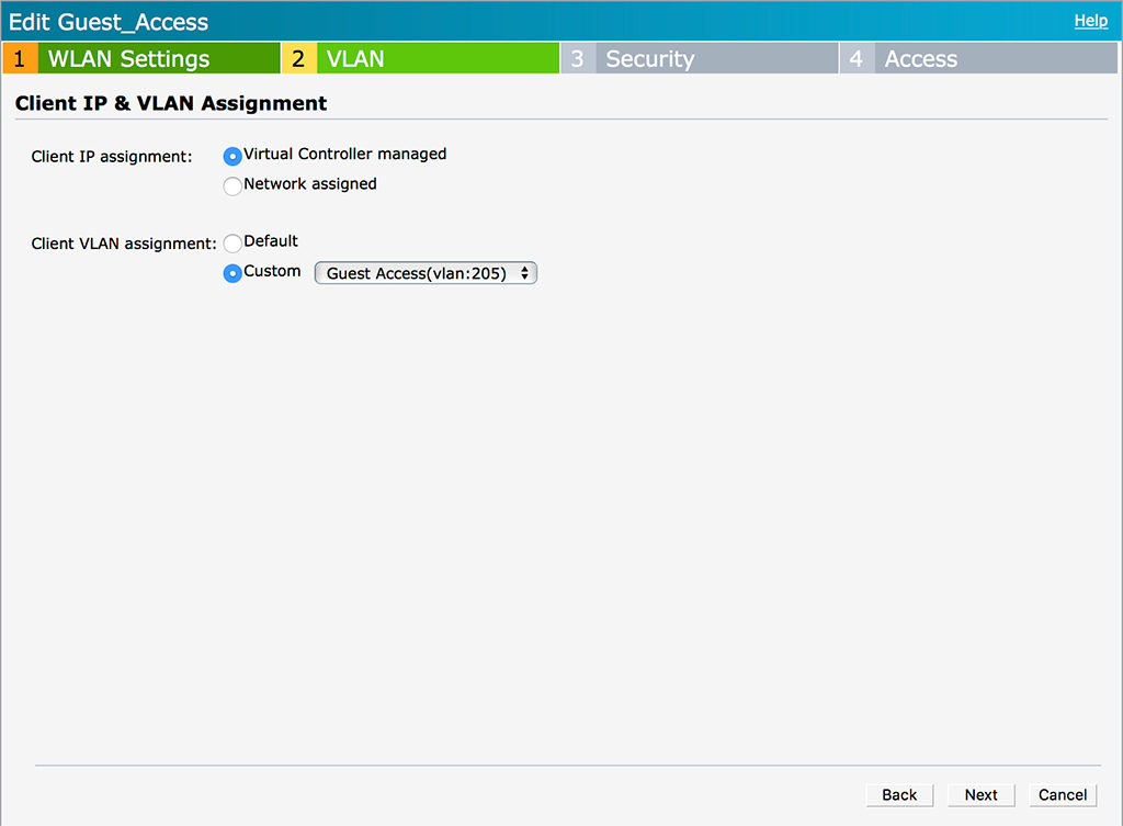 IAP VPN Guest - VLAN