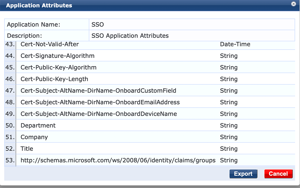 ClearPass SSO with Azure AD - SSO Dictionary