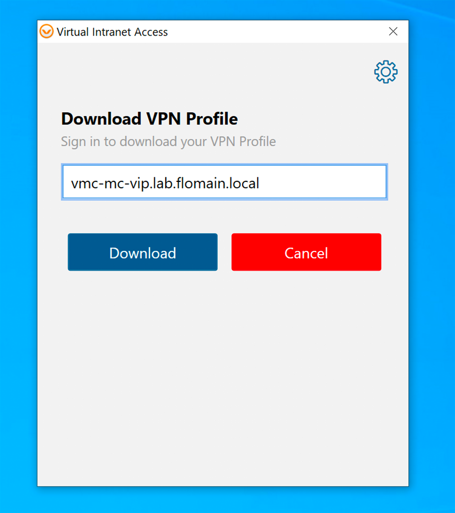 Aruba VIA VPN - VPN Profile Download URL