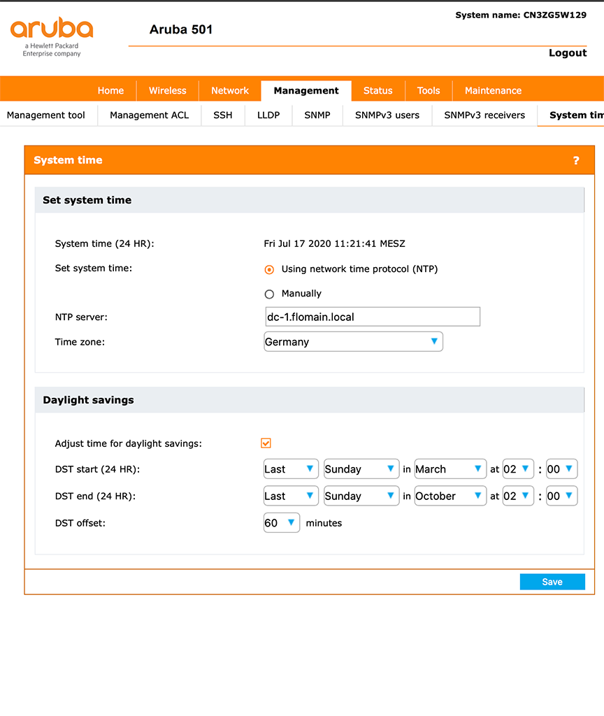 Secure Client Bridge Connection - Configure NTP