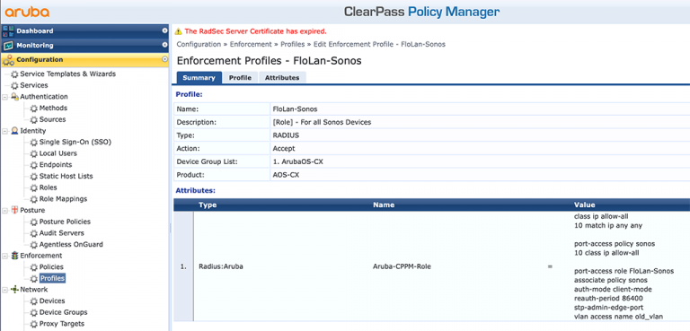 Aruba Downloadable User Roles - Flomain Networking