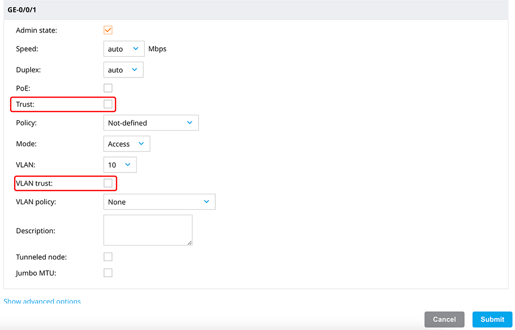 Wired Guest Access - Assign the VLAN to a Port