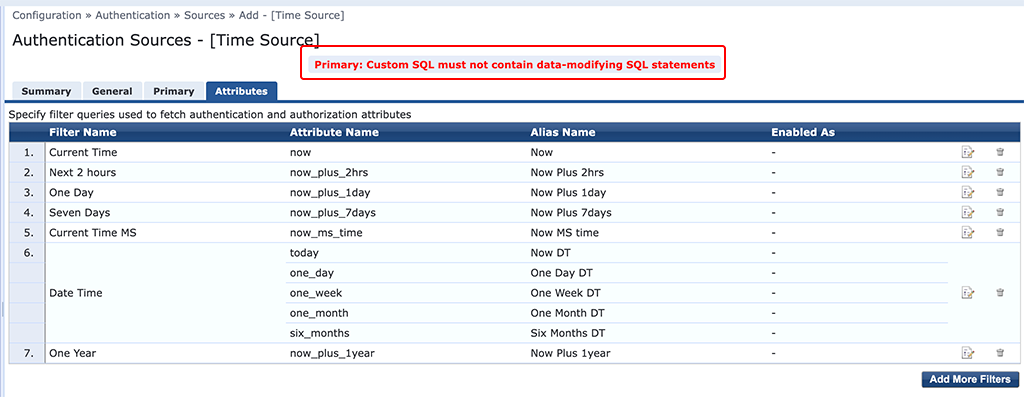 Custom Queries are not allowed