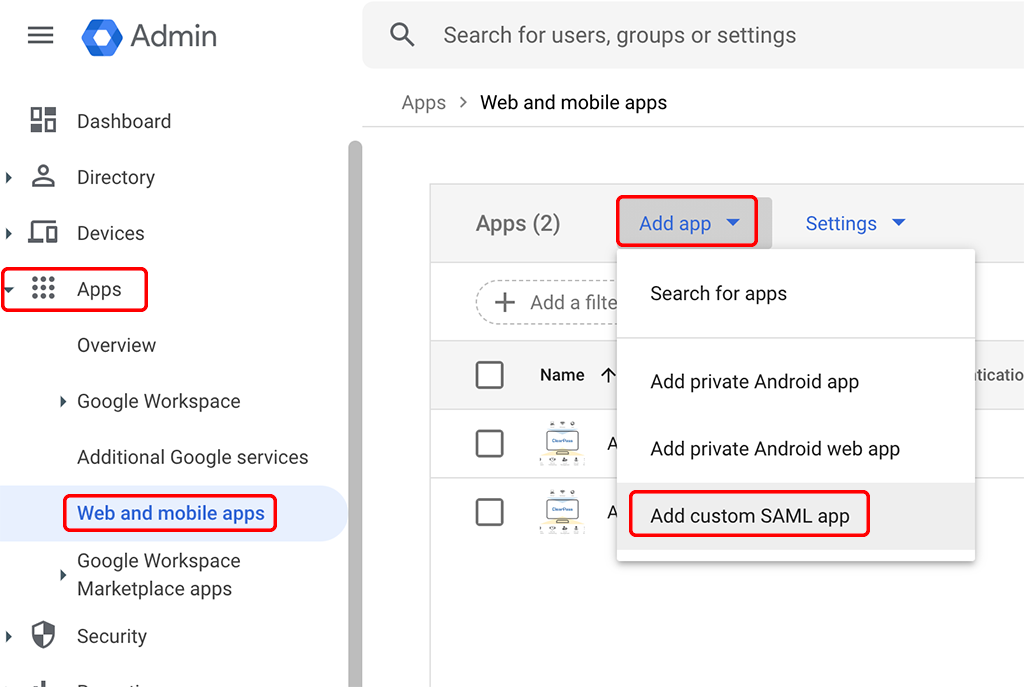 Add SAML App for HPE Greenlake SSO