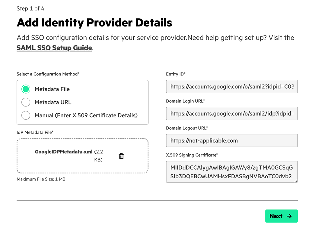 HPE Greenlake - Upload Meta File